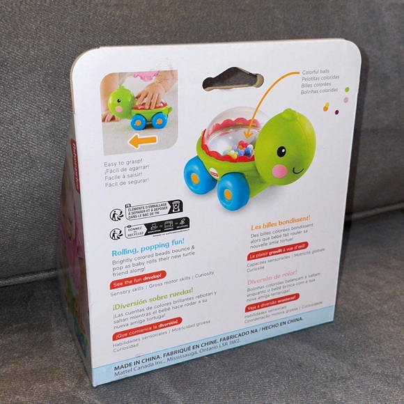 NWT.  Fisher-Price.  Poppity pop turtle.  6 months+ - Picture 2 of 4